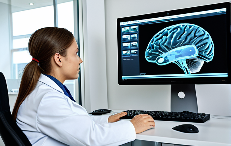 소비자 심리 연구의 최신 방법론 - Neuromarketing in Action**
"A brightly lit neuromarketing lab, showing a participant with EEG senso...
