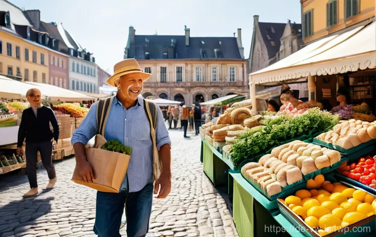소비자 심리 연구의 최신 트렌드 - **Sustainable and Regional Choices at a European Market:**
"A vibrant and bustling farmers' mark...
