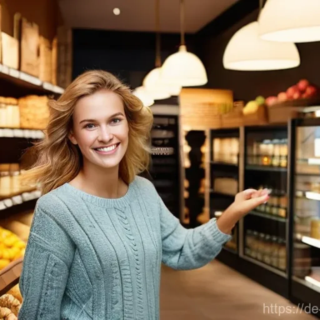 소비자의 선택에 영향을 미치는 심리적 요인 - **Prompt 1: The Allure of a Specialty Store**
    "A vibrant, sunlit interior of a charming German '...