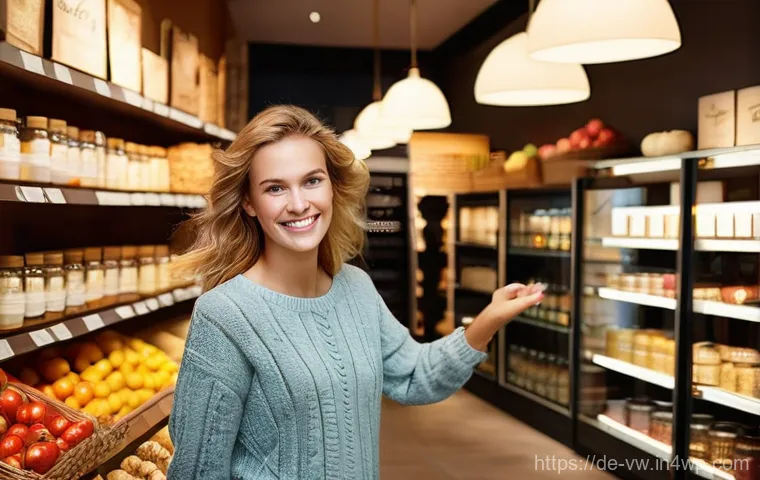 소비자의 선택에 영향을 미치는 심리적 요인 - **Prompt 1: The Allure of a Specialty Store**
"A vibrant, sunlit interior of a charming German '...