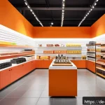 Home 19 소비자 심리에 따른 신규 시장 발굴 전략 - A warm, inviting retail environment showcasing a diverse group of adult customers engaging emotional...